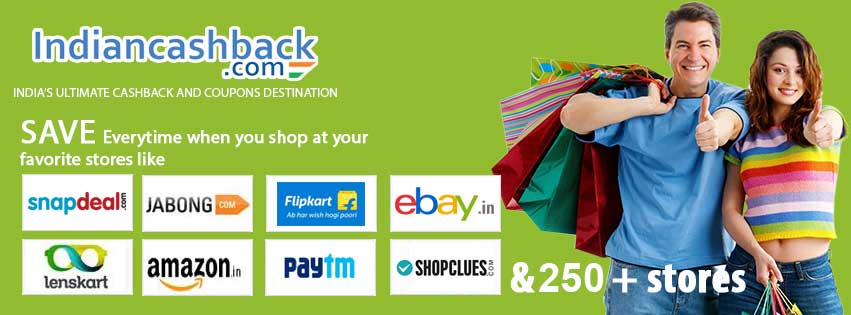 Indiancashback.com, save more on every shopping for free